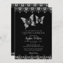 Search for black butterfly invitations Vintage