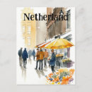 Search for flowers retro postcards Illustration