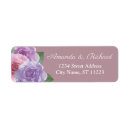 Search for purple rose return address labels Modern