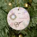 Search for antique clock christmas tree decorations Gold