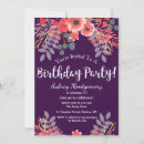 Search for jewel tone birthday invitations For her