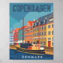 Search for denmark travel posters Illustration