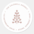 Search for corporate holiday stickers Christmas tree