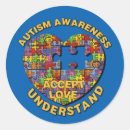 Search for puzzle heart stickers Autistic
