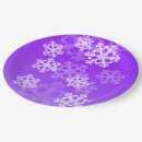 Search for purple christmas plates Snowflake