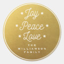 Search for joy round stickers Joy peace love