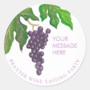 Search for tasting party stickers Grapes