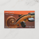 Search for stringed instruments business cards Violin