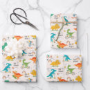 Search for triceratops wrapping paper Tyrannosaurus rex