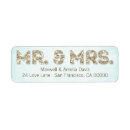 Search for gold glitter look return address labels Stylish