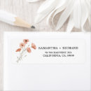Search for orange poppy return address labels Elegant
