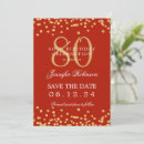Search for red and gold 80th birthday invitations Eightieth birthday party