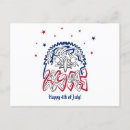 Search for independance postcards Red white and blue