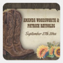 Search for western wedding stickers Cowboy