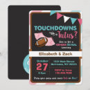 Search for touchdowns or tutus invitations Girl