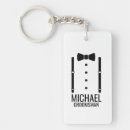 Search for black bow key rings Best man