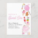 Search for candyland 1st birthday invitations Sweet one