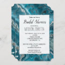 Search for teal silver bridal shower invitations Glam
