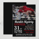 Search for murder mystery halloween invitations Dinner party