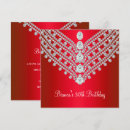 Search for white diamond birthday invitations Party