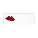 Search for hot lips return address labels Kiss