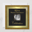 Search for square wedding anniversary invitations Fiftieth