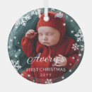 Search for beautiful christmas tree decorations Baby's first christmas