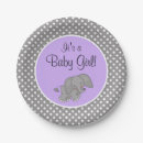 Search for purple elephant baby shower Girl