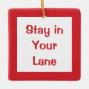 Search for road sign christmas tree decorations Warning