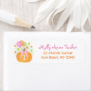 Search for 1st birthday return address labels Pumpkin