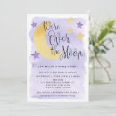Search for purple moon baby shower invitations Moon and stars