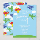 Search for aeroplane 1st birthday invitations First