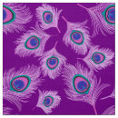 Search for purple peacock fabric Feathers