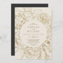 Search for gilded wedding invitations Fancy flower plant