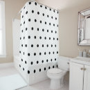 Search for black white polka dots shower curtains Polka dot pattern