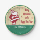 Search for vintage santa plates Red