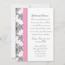 Search for damask rehearsal dinner invitations White