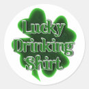 Search for irish drinking stickers Four leaf clover