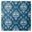 Search for navy blue and white tiles Vintage