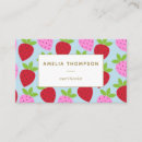 Search for strawberry business cards Cute