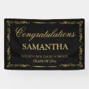 Search for black and gold graduation banners Script