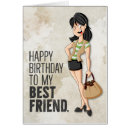 Search for girl funny cards Illustration