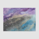 Search for planets tissue paper Watercolor