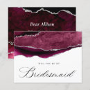 Search for burgundy and silver invitations Agate