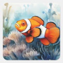 Search for clown fish stickers Watercolor