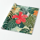 Search for hawaiian hibiscus wrapping paper Seamless