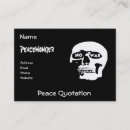Search for anti business cards Peace