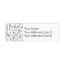 Search for music return address labels Musical notes