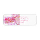 Search for pink cherry blossom return address labels Sakura