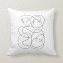 Search for abstract face drawing cushions Continuous line